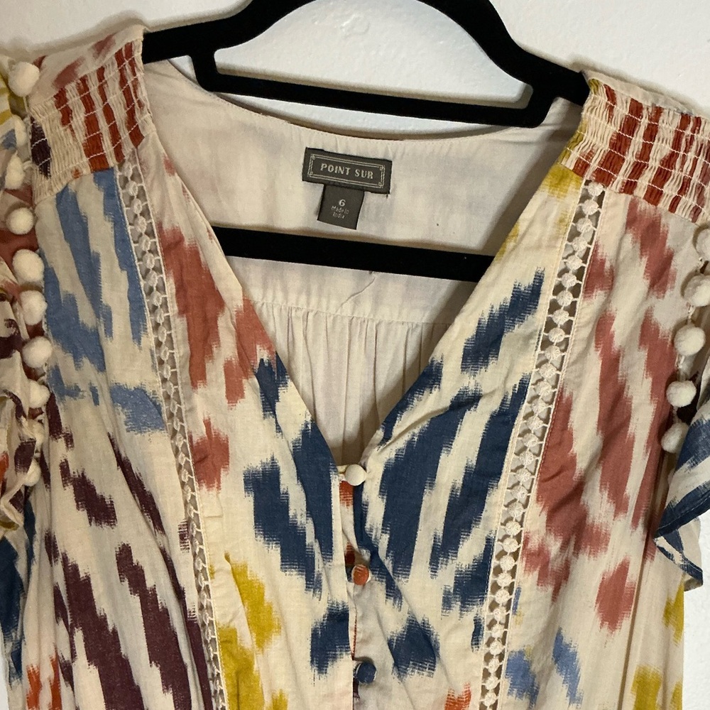 Colorful Patterned Women's Dress - Picture 2 of 6